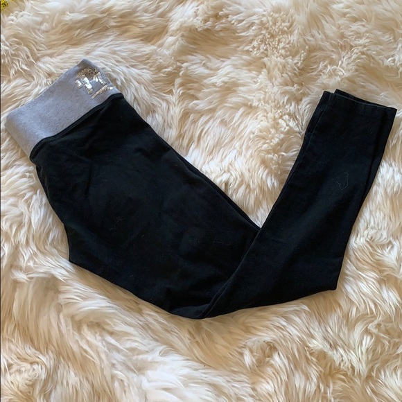 PINK VS gray/black sequin leggings - Picture 6 of 8